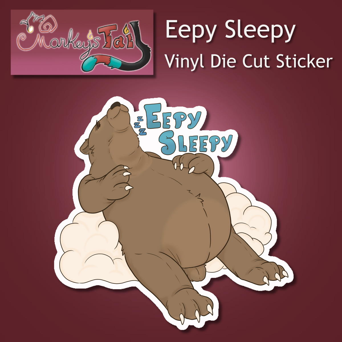 Eepy Sleepy Vinyl Sticker