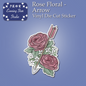 Rose Floral - Arrow Vinyl Sticker