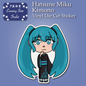Hatsune Miku Kimono Vinyl Sticker