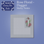 Rose Floral - Dagger Sticky Notes