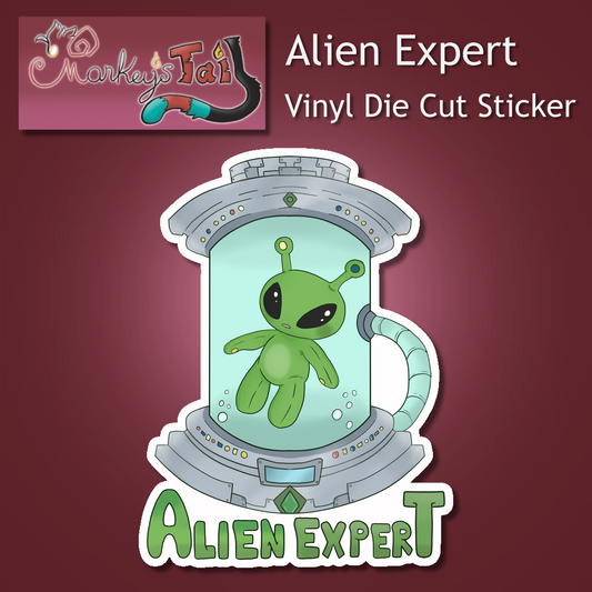 Alien Expert Vinyl Sticker