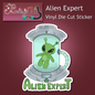 Alien Expert Vinyl Sticker