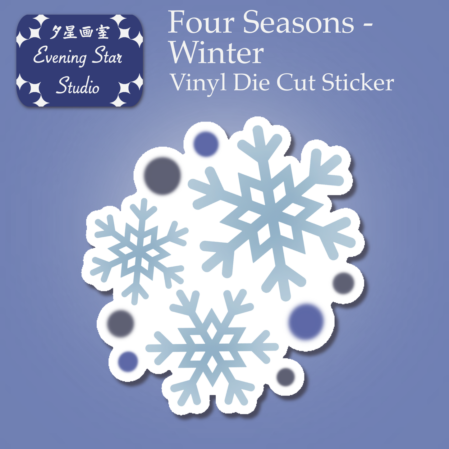 Four Seasons - Winter Vinyl Sticker
